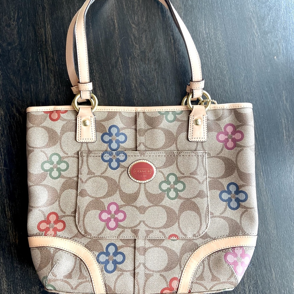 Authentic Leather Coach Bag